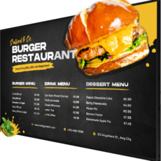 Écrans Menu Board 32 à 55 pouces